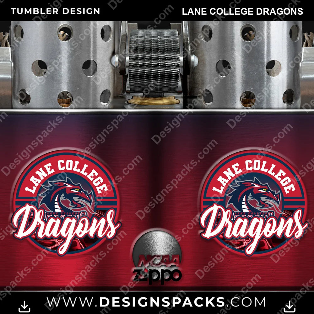 College Sport Zippo Lighter Lane College Dragons NCAA College Sport Tumbler Digital Wrap Design Download