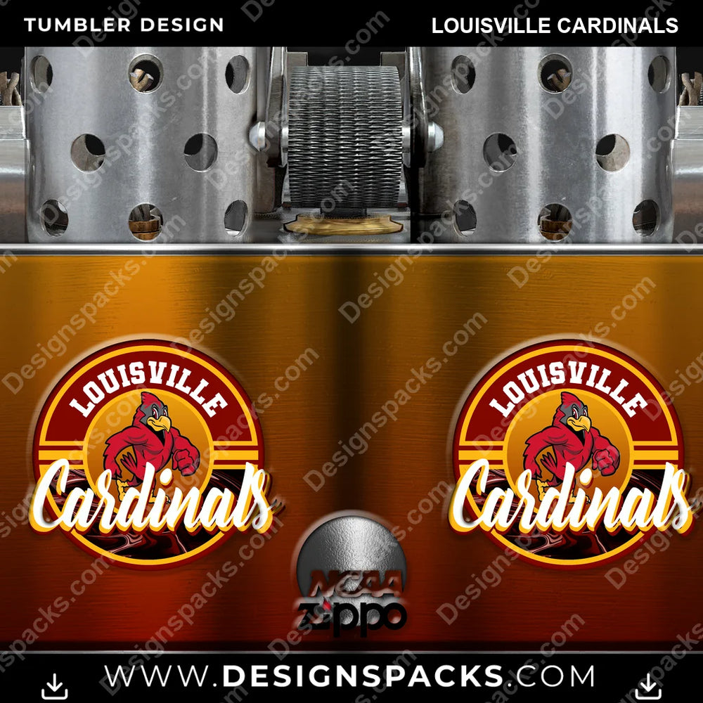 College Sport Zippo Lighter Louisville Cardinals NCAA College Sport Tumbler Digital Wrap Design Download