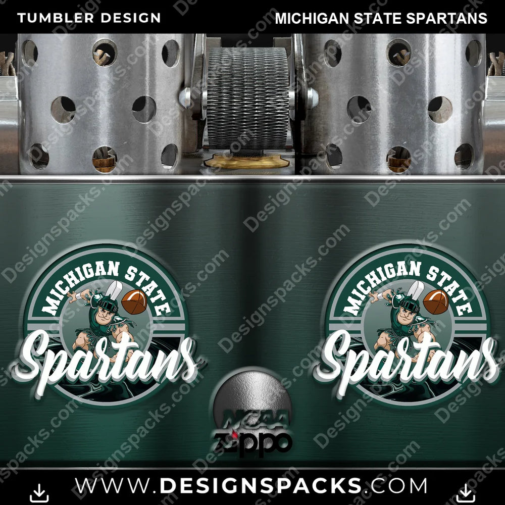 College Sport Zippo Lighter Michigan State Spartans NCAA College Sport Tumbler Digital Wrap Design Download