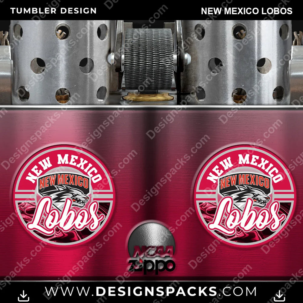 College Sport Zippo Lighter New Mexico Lobos NCAA College Sport Tumbler Digital Wrap Design Download