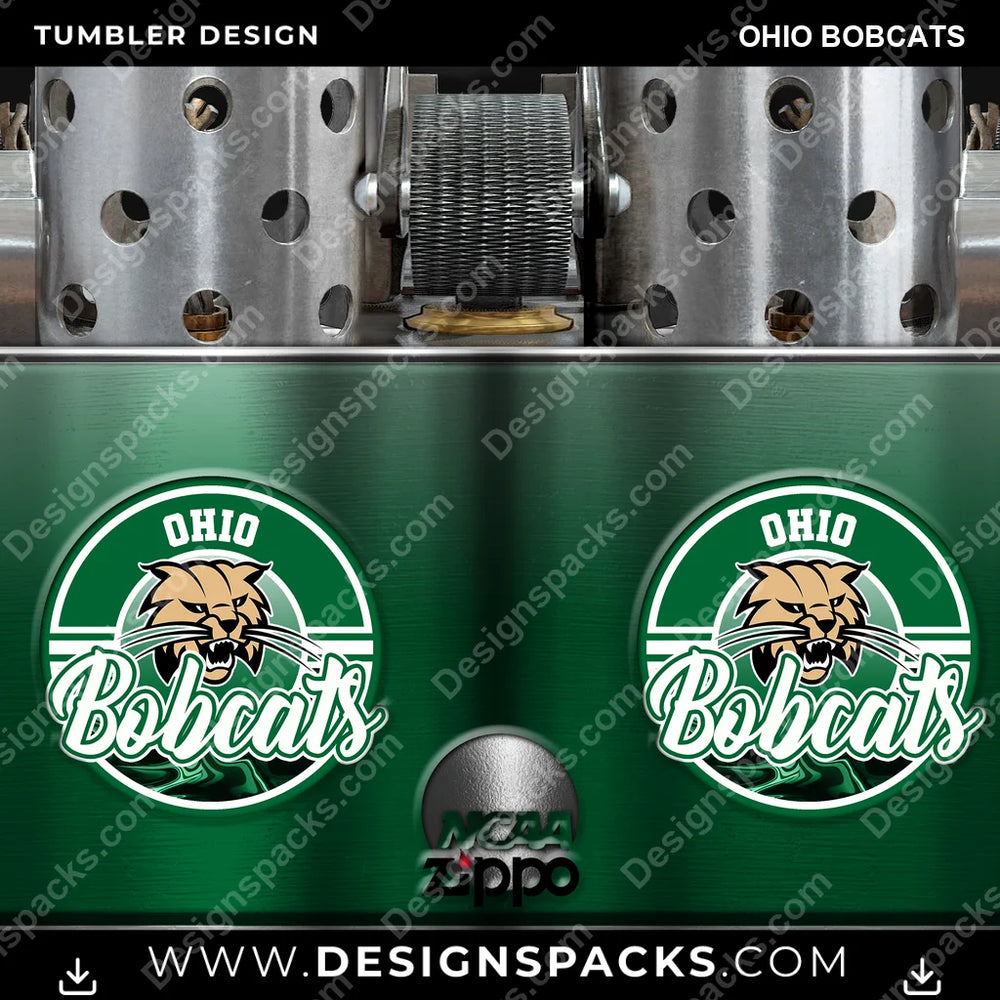College Sport Zippo Lighter Ohio Bobcats NCAA College Sport Tumbler Digital Wrap Design Download