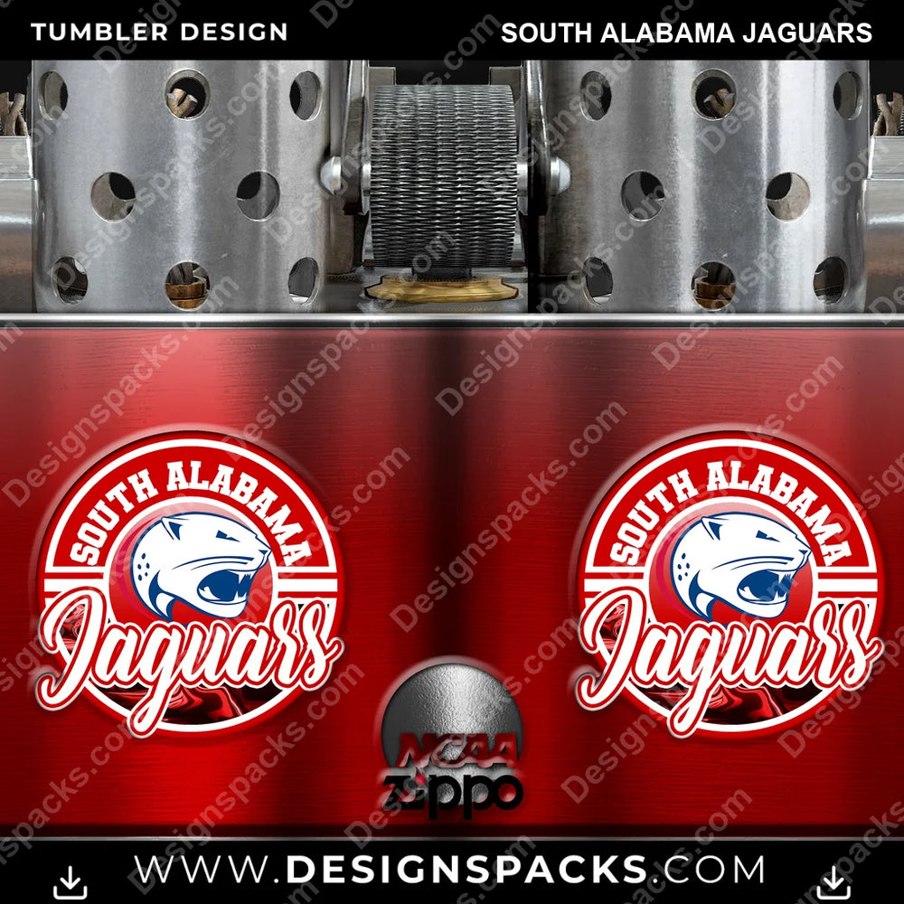 College Sport Zippo Lighter South Alabama Jaguars NCAA College Sport Tumbler Digital Wrap Design Download