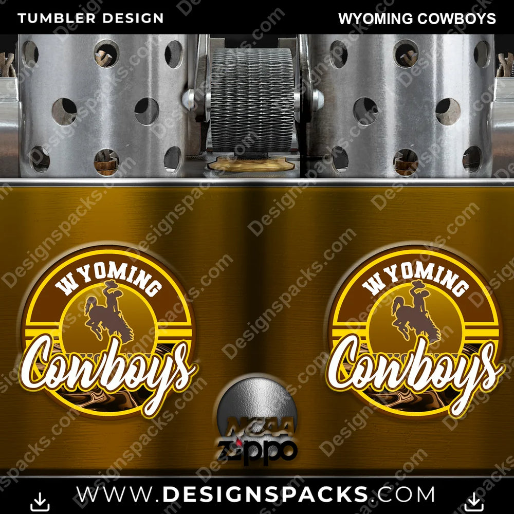 College Sport Zippo Lighter Wyoming Cowboys NCAA College Sport Tumbler Digital Wrap Design Download
