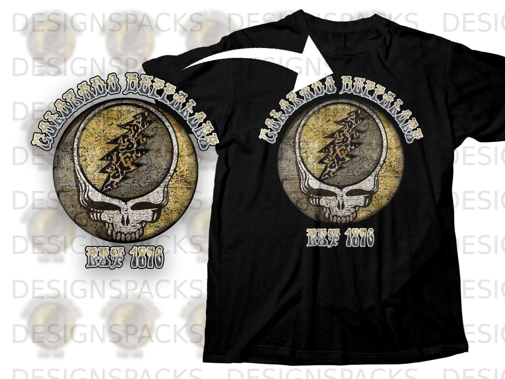 Colorado Rhythm Est 1976 Skull Graphic T-Shirt