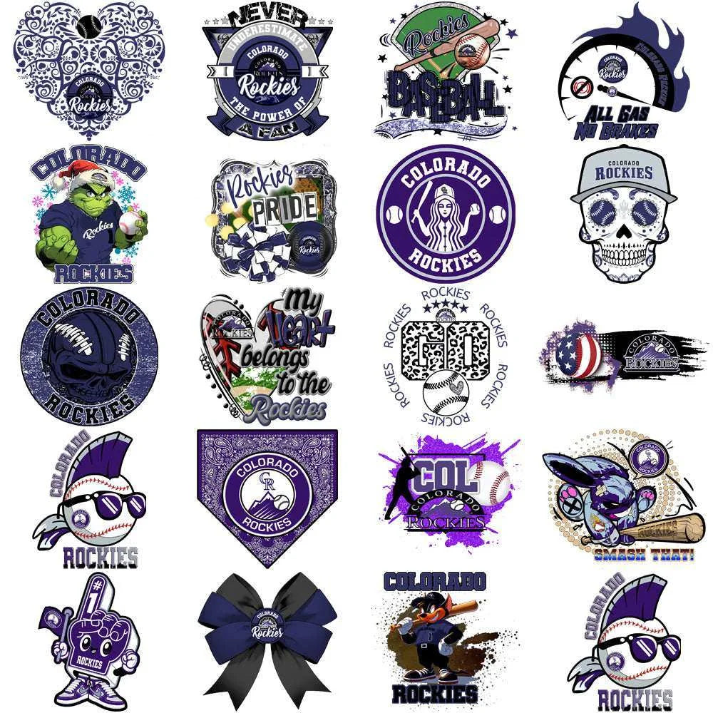 68 Colorado Rockies Baseball Designs Bundle PNG