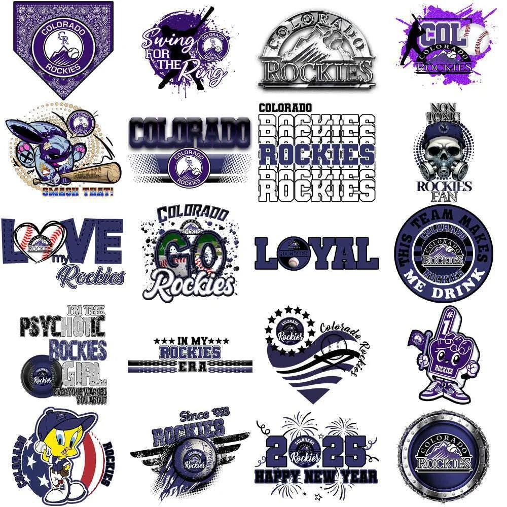 68 Colorado Rockies Baseball Designs Bundle PNG