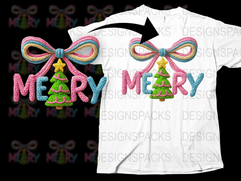 Merry and Bright Christmas Tree T-Shirt, Colorful Holiday Tee, Festive Women's Apparel, Unique Xmas Gift Idea