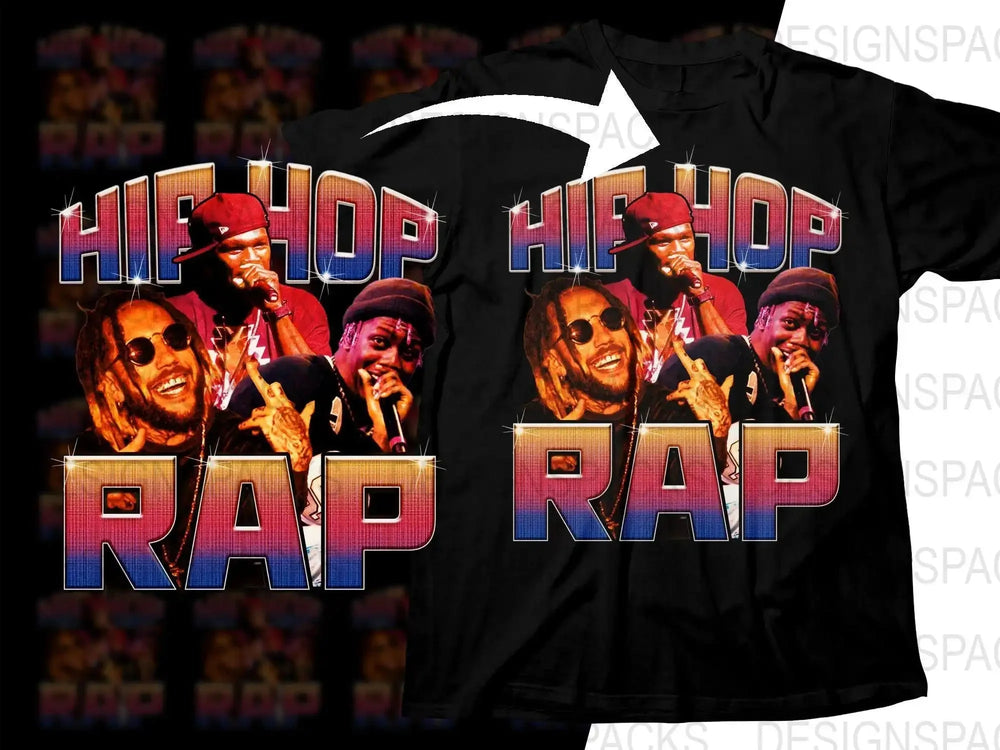 Colorful Hip Hop Rap Bootleg Music Graphic Png Digital Download