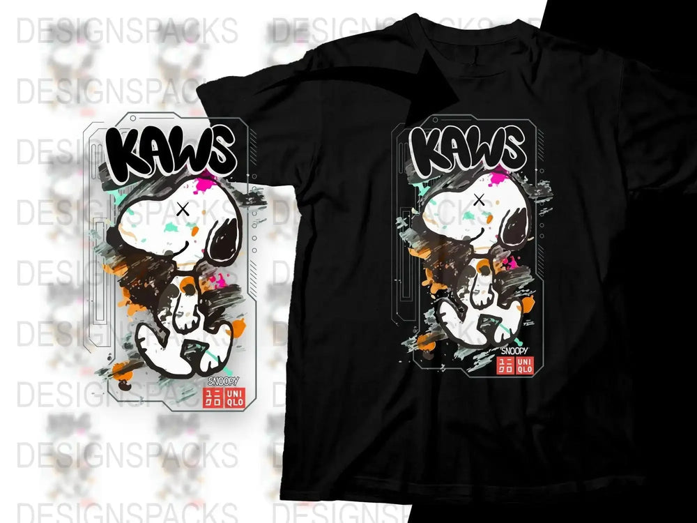Colorful KAW Snoopy Character Graphic Art Png Digital Download