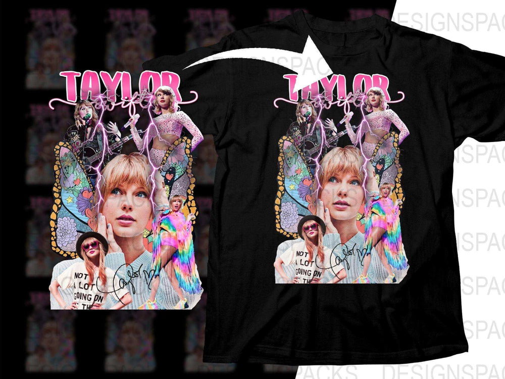 Colorful Taylor Swift Bootleg Png Digital Download