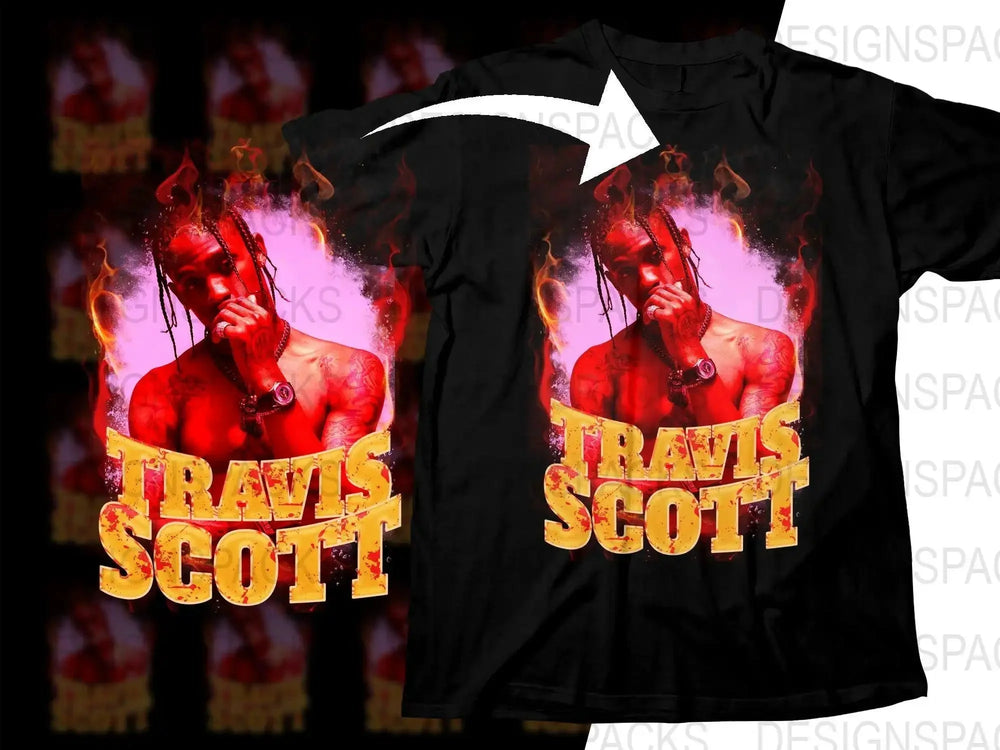 Colorful Travis Scott Graphic Print Png Digital Download