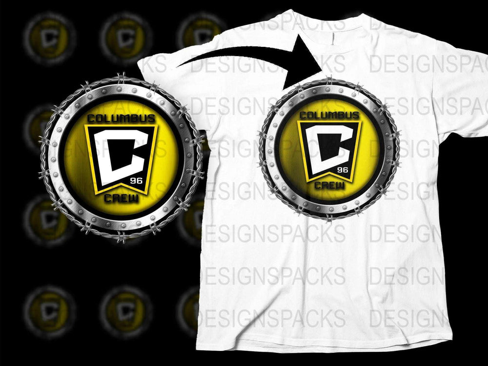 Columbus Crew 96 Emblem Design Graphic Png Digital Download