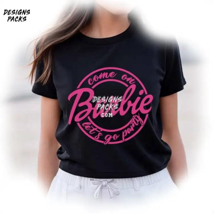 Come On Barbie Birthday Girl Doll Png Design