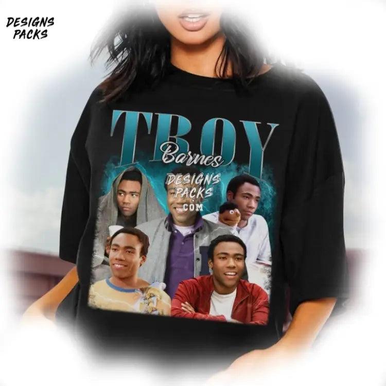 Community Movie Homage Tv Troy Barnes Vintage Graphic Png Design