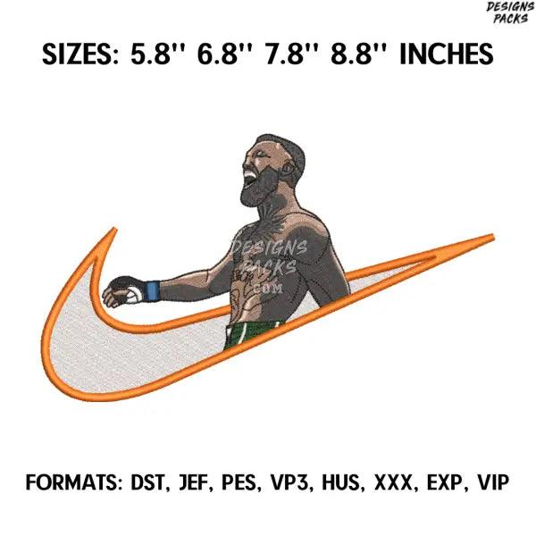 Conor McGregor Embroidery Design File, Sport MMA Embroidery Design, Anime Pes Design Brother, UFC Embroidery Design