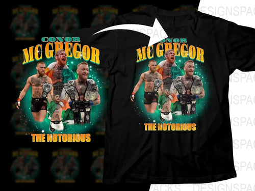 Conor McGregor The Notorious Champion Png Digital Download