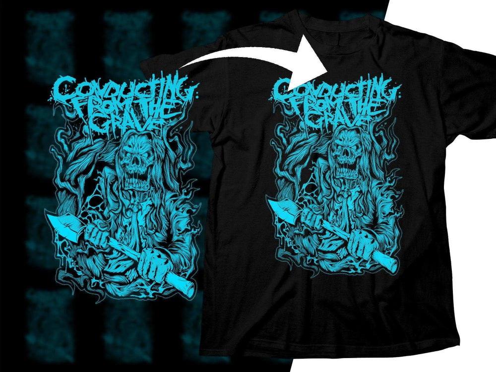 Conquering From The Grave Skull Rock Png Halftone Digital Download