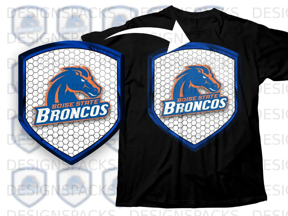 Boise State Broncos Honeycomb Shield Design Shirt