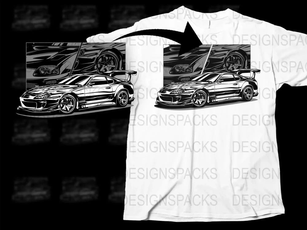 Cool Retro Car Unique Png Digital Download