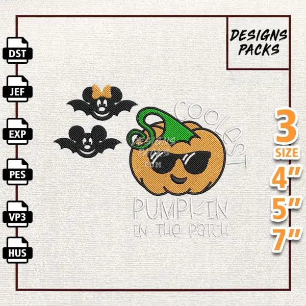 Coolest Pumpkin In The Patch Embroidery Design