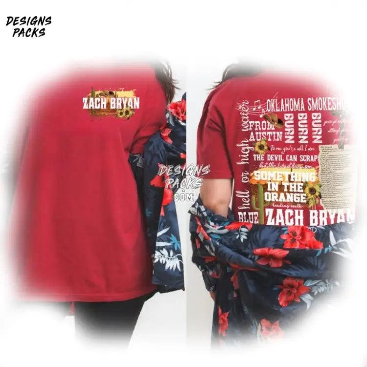 Country Music American Heartbreak Tour Zach Bryan The Quittin Time 2024 Png Design