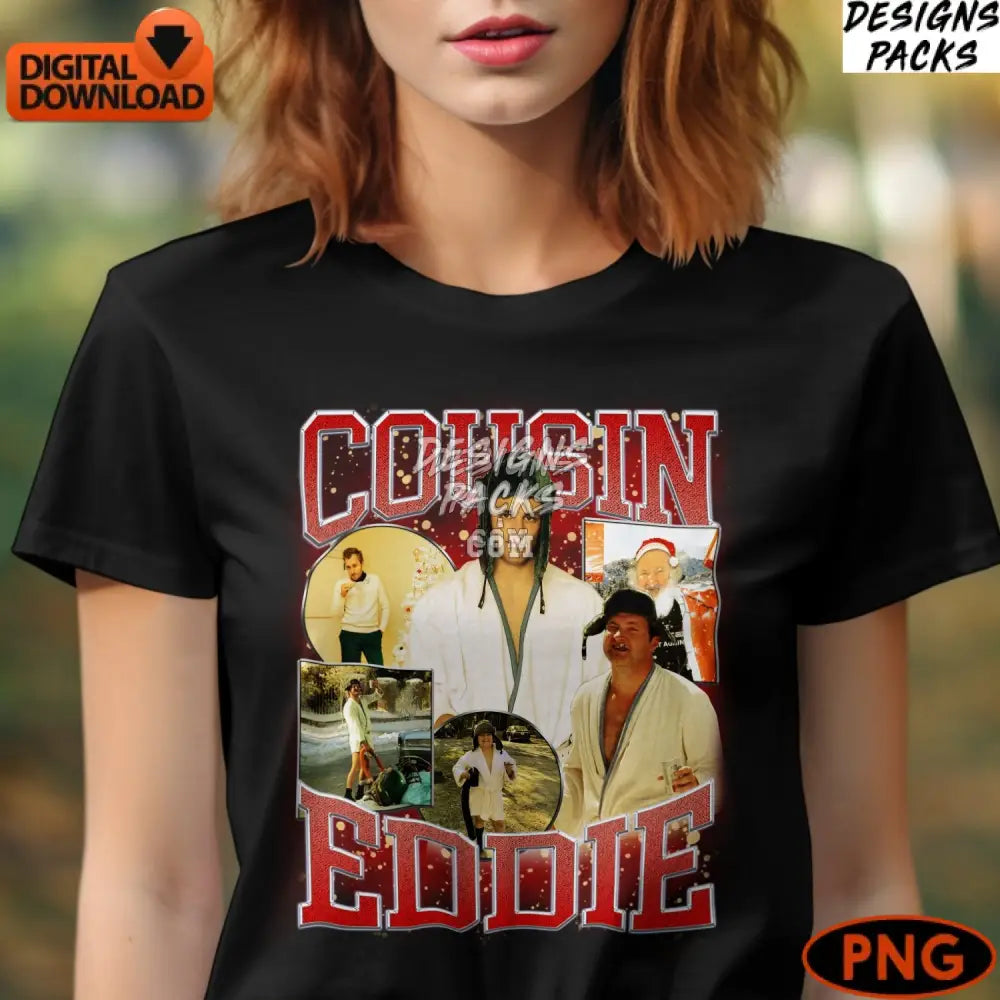 Cousin Eddie Inspired Digital Art Instant Download Png Christmas Vacation Movie Fan