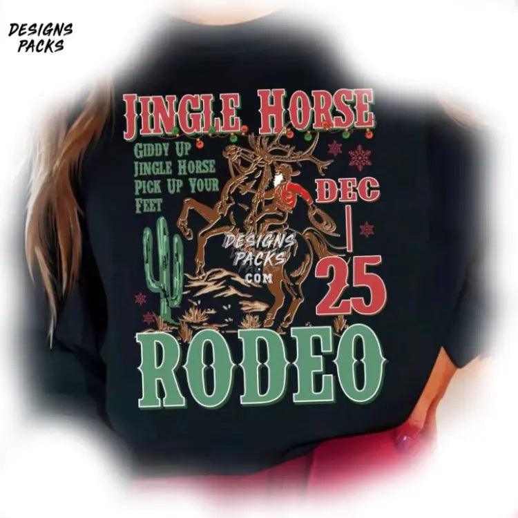 Cowboy Christmas Horse Giddy Up Jingle Png Design