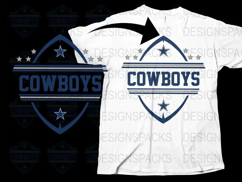 Cowboys Sports Team T-Shirt, Star Logo Graphic Tee, Football Fan Apparel, Unisex Tailgate Outfit