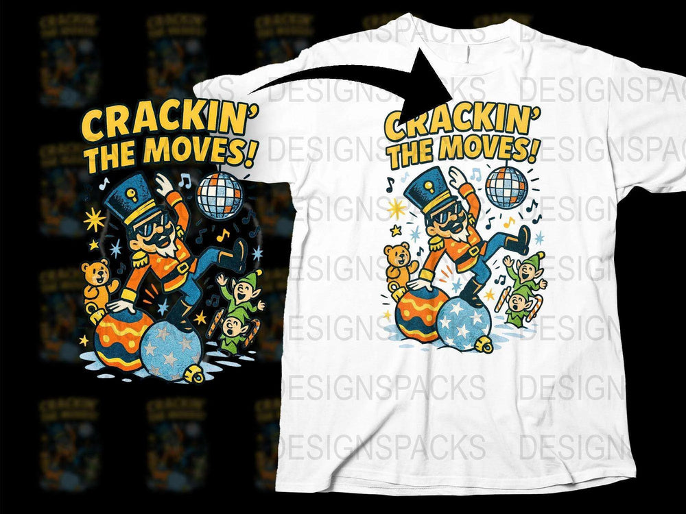 Crackin' The Moves Graphic Tee, Disco Dancing Animals, Kids Party T-Shirt, Fun Cartoon Animal Dance Shirt