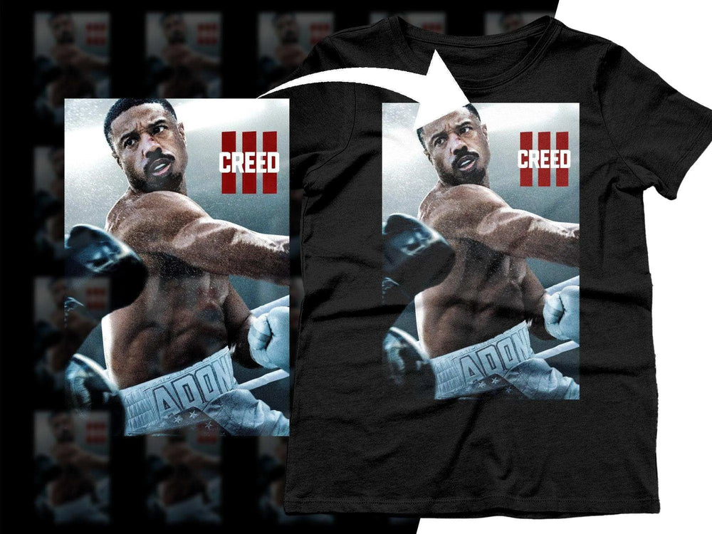 Creed III Boxing Fighter Halftone Png Digital Download