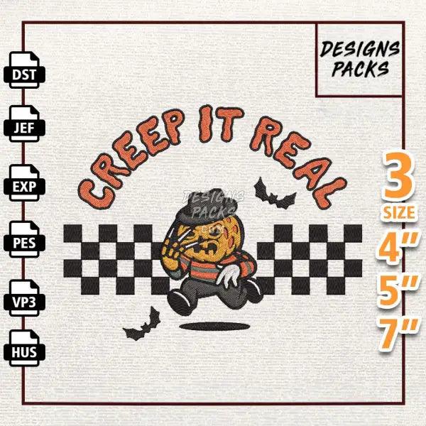 Creep It Real Embroidery Design