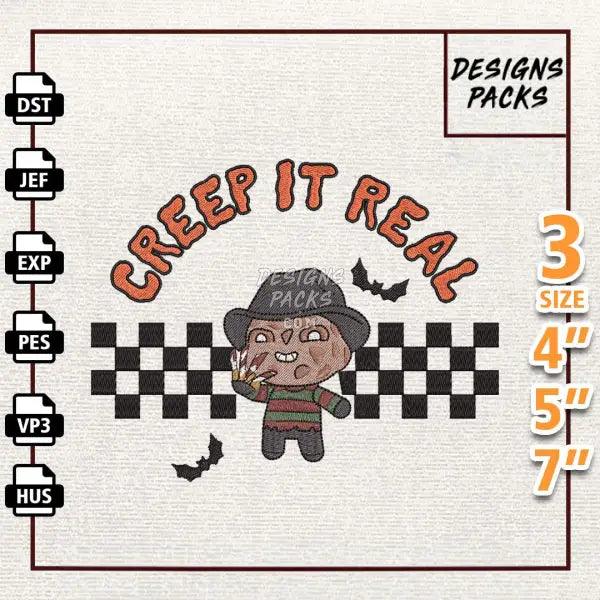 Creep It Real Embroidery Design