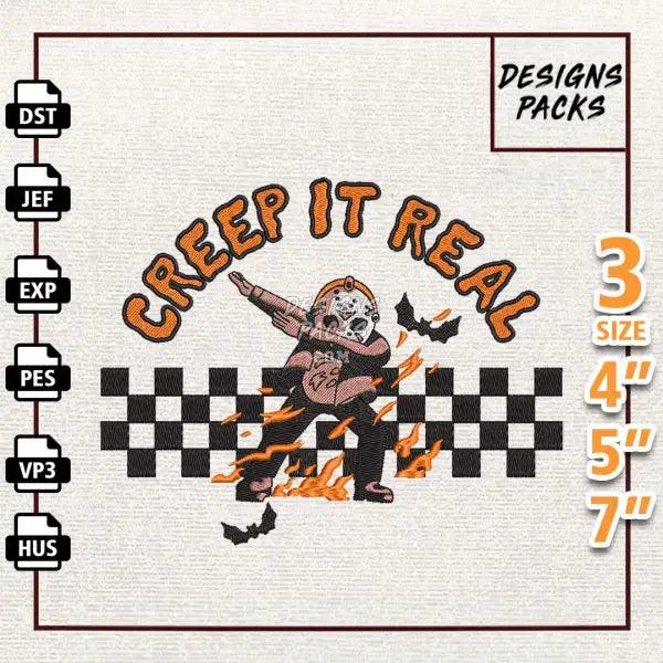 Creep It Real Embroidery Design