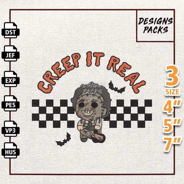 Creep It Real Embroidery Design
