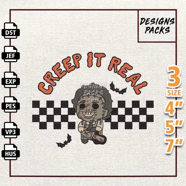 Creep It Real Embroidery Design