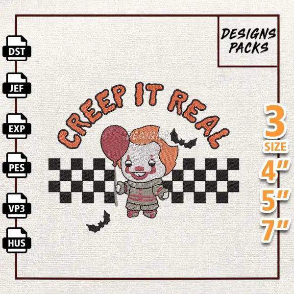 Creep It Real Embroidery Design