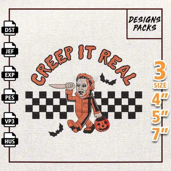 Creep It Real Embroidery Design