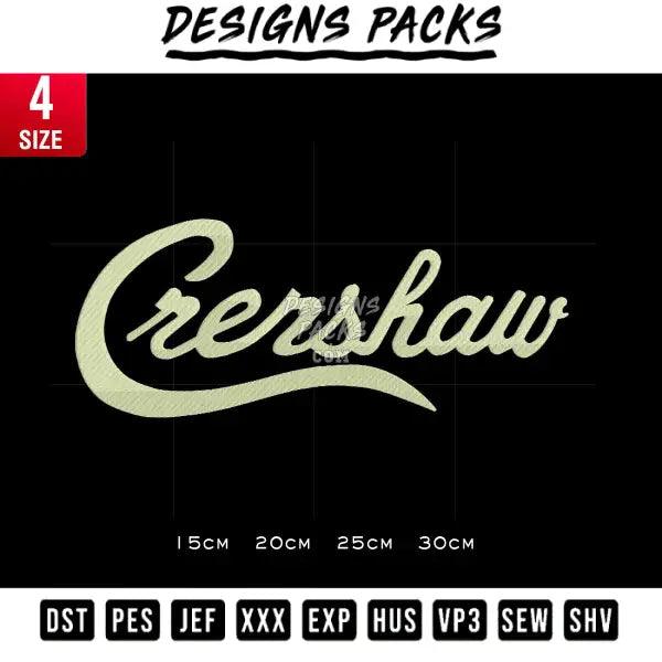 crenshaw Embroidery Design 