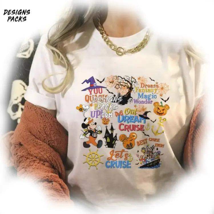 Cruise Line 25Th Silver Anniversary At Sea Cartoon Family Halloween On The High Seas Png Design