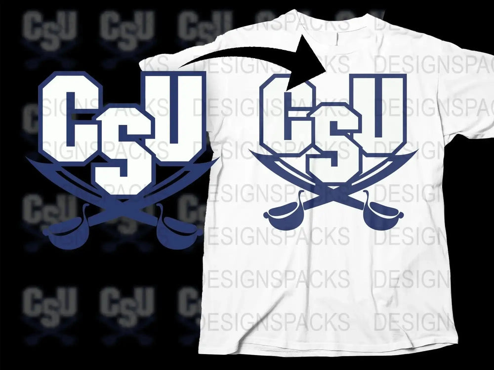 CSU Buccaneers College Football Png Digital Download
