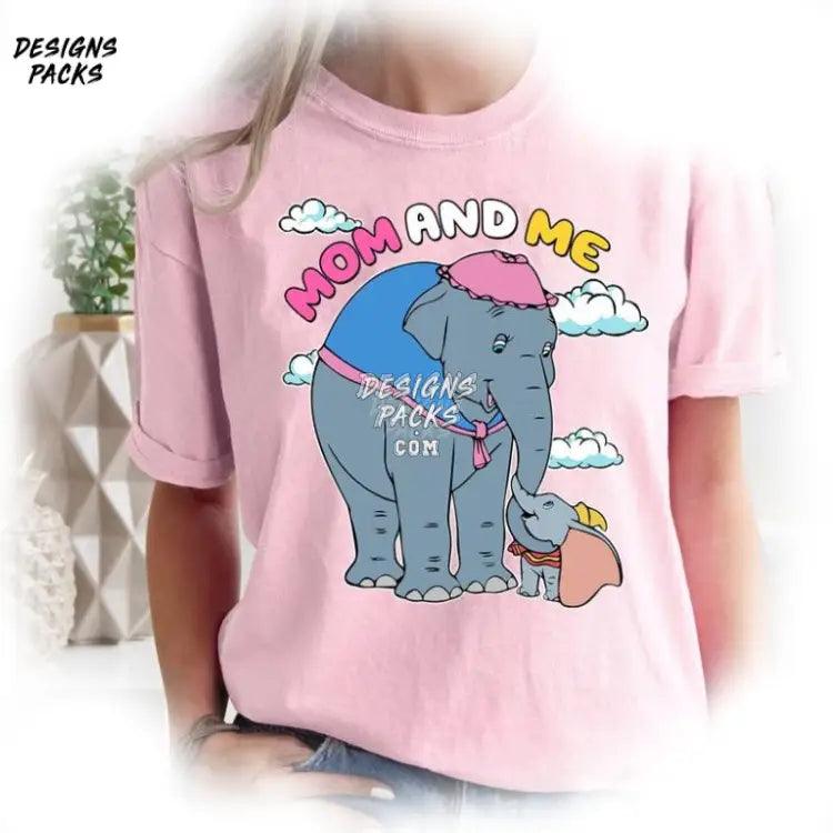 Cute Cartoon Land Dumbo Elephant For Mom And Me Png Design