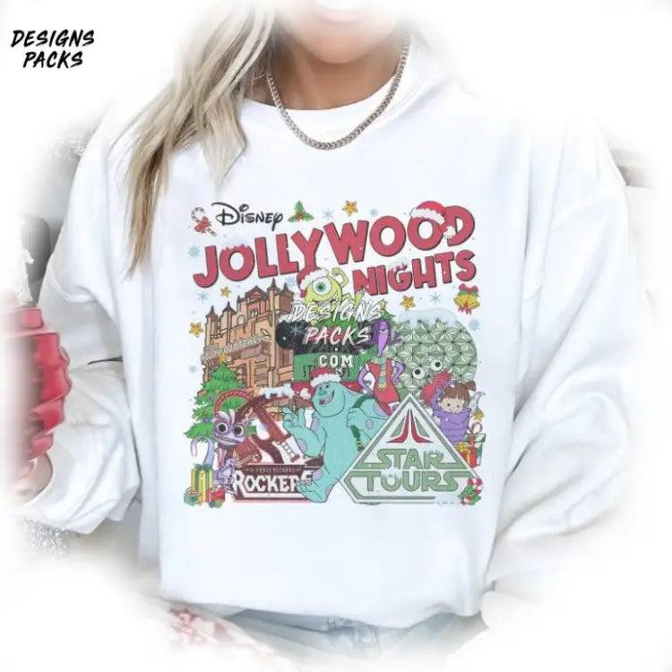 Cute Christmas Cartoon Monster Inc Studios Jollywood Nights Png Design