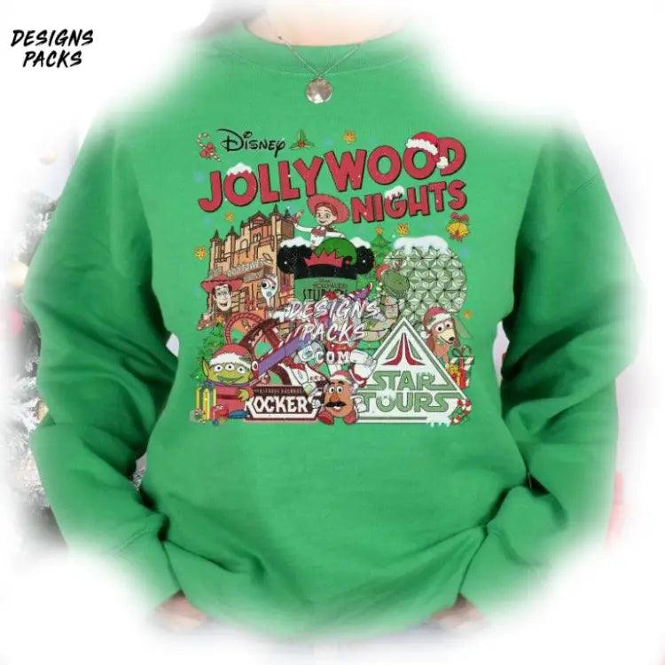 Cute Christmas Cartoon Toy Story Studios Jollywood Nights Png Design