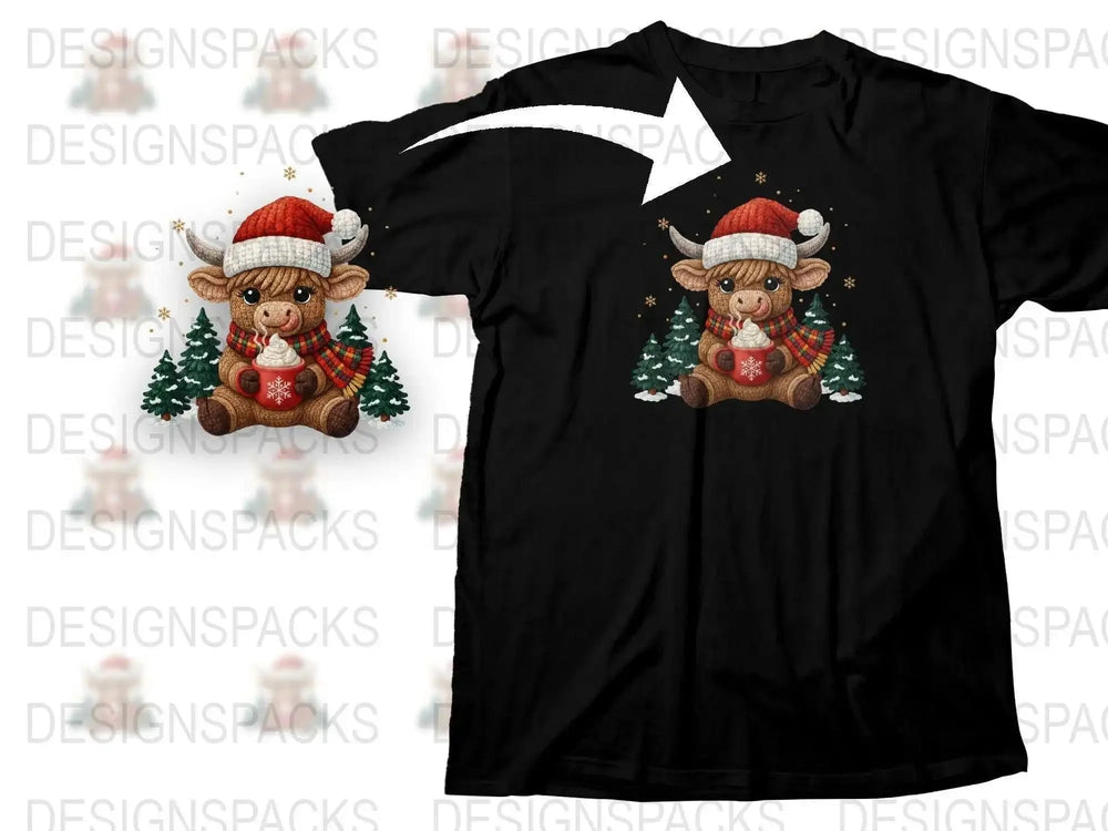 Cute Christmas Reindeer T-Shirt, Festive Holiday Tee with Cartoon Deer, Winter Apparel for Kids and Adults