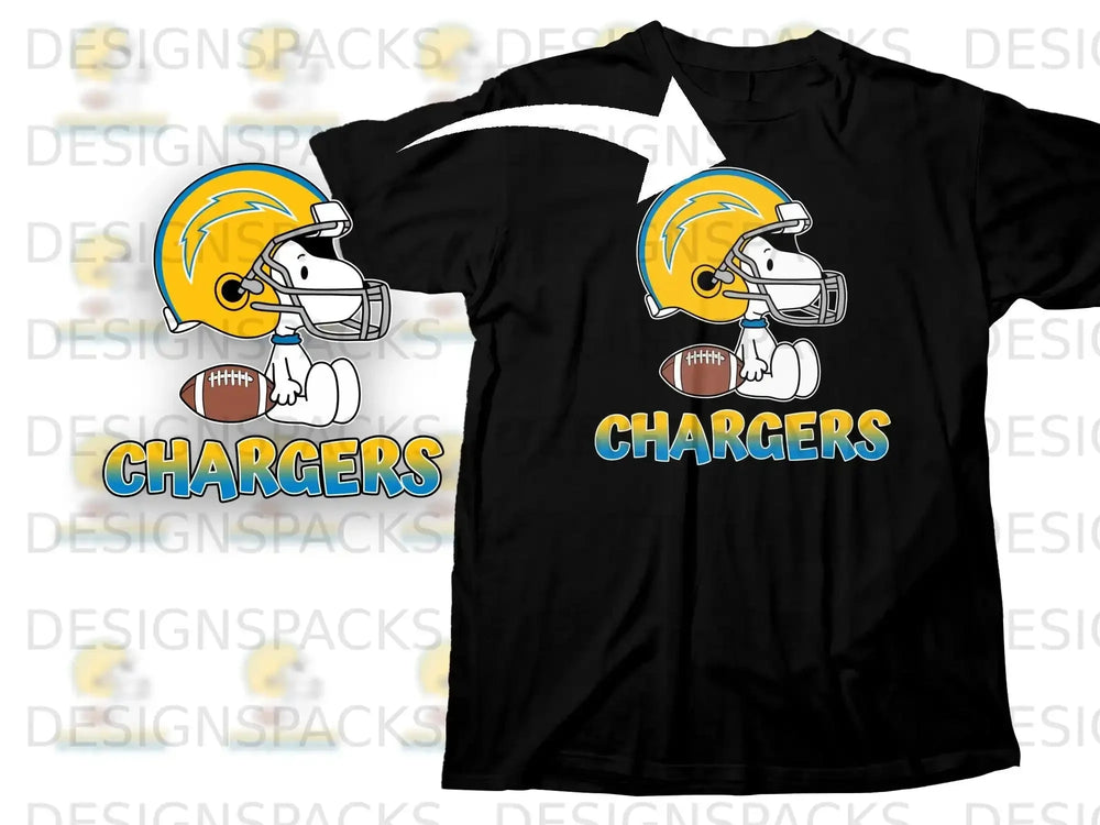 Snoopy Chargers Football Helmet Character Sport Fan product type