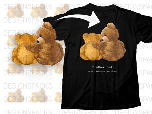 Cute Teddy Bears Graphic Print Png Digital Download