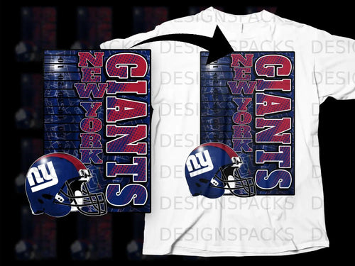 New York Giants Football Design Graphic Shirt