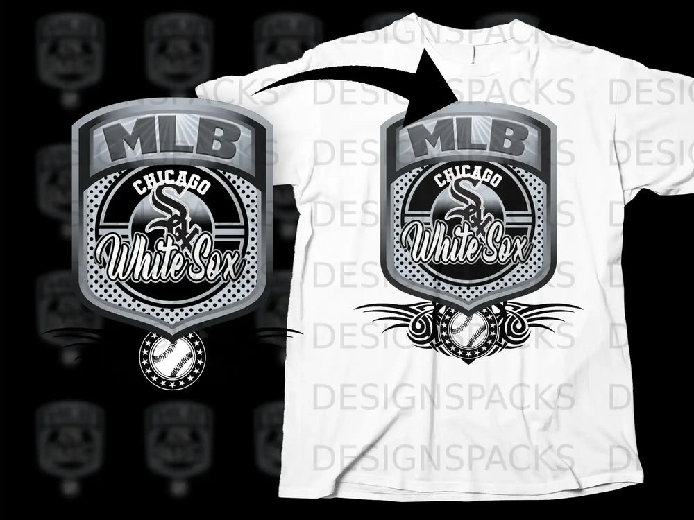 Chicago White Sox MLB Graphic Design T-Shirt