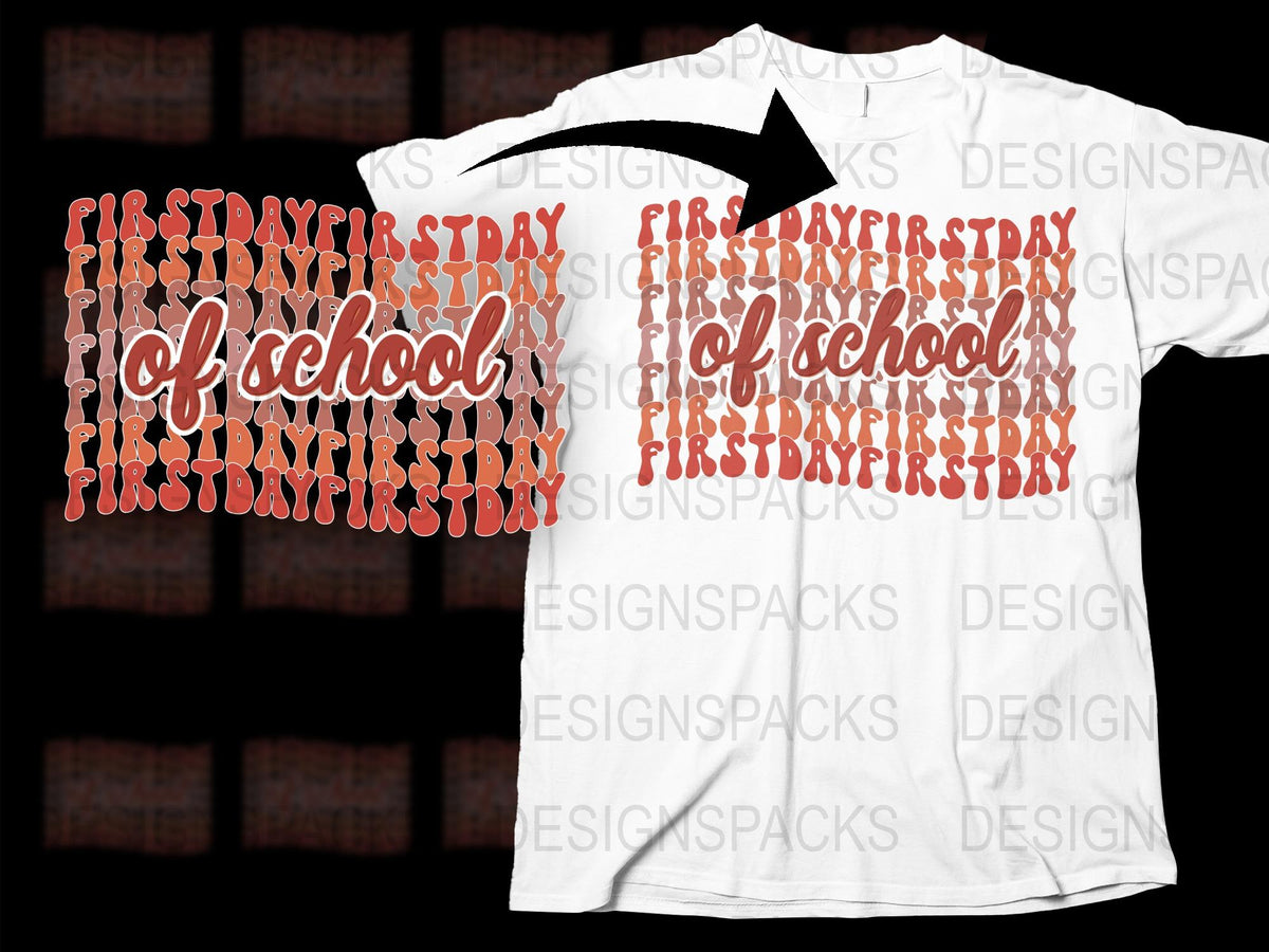 First Day of School T-Shirt, Trendy Back to School Outfit, Teacher Tee, Kindergarten Shirt, Casual White Top