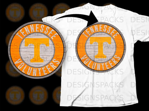 Tennessee Volunteers T-Shirt with Orange Circular Emblem